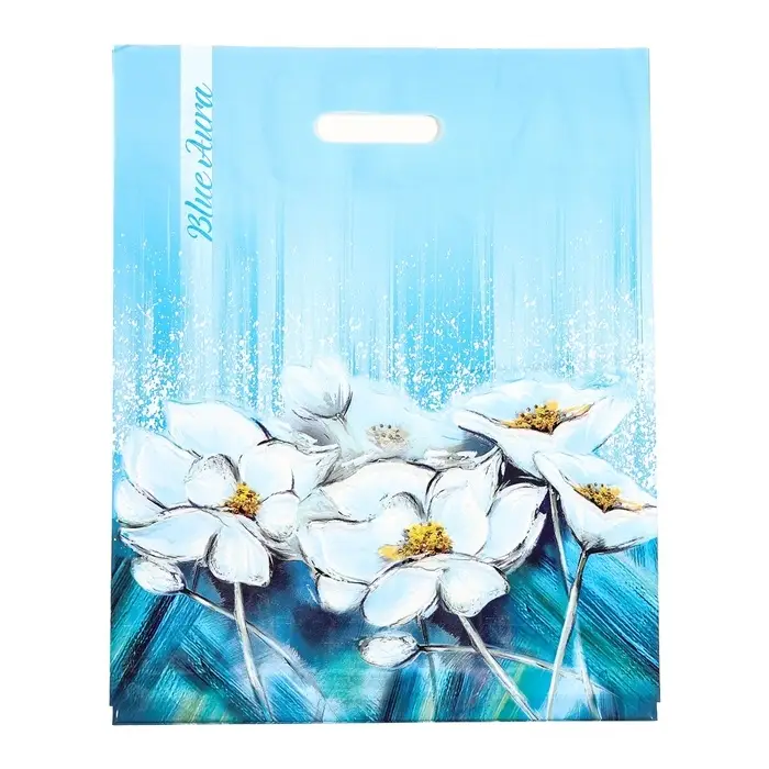 Пакет &laquo;Аура&raquo;, полиэтиленовый с вырубной ручкой, 38&times;47 см, 60 мкм