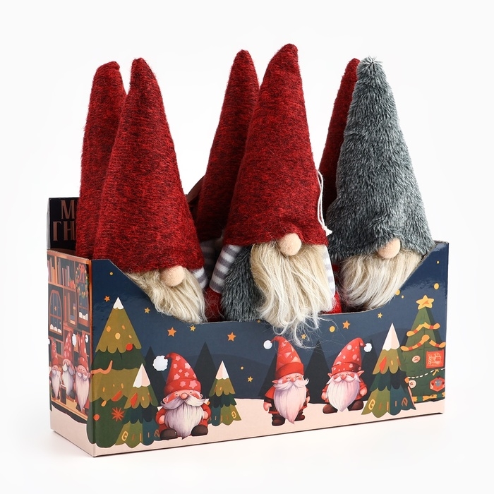 Гном новогодний в шоубоксе, 18,5 см Гном новогодний в шоубоксе, 18,5 см