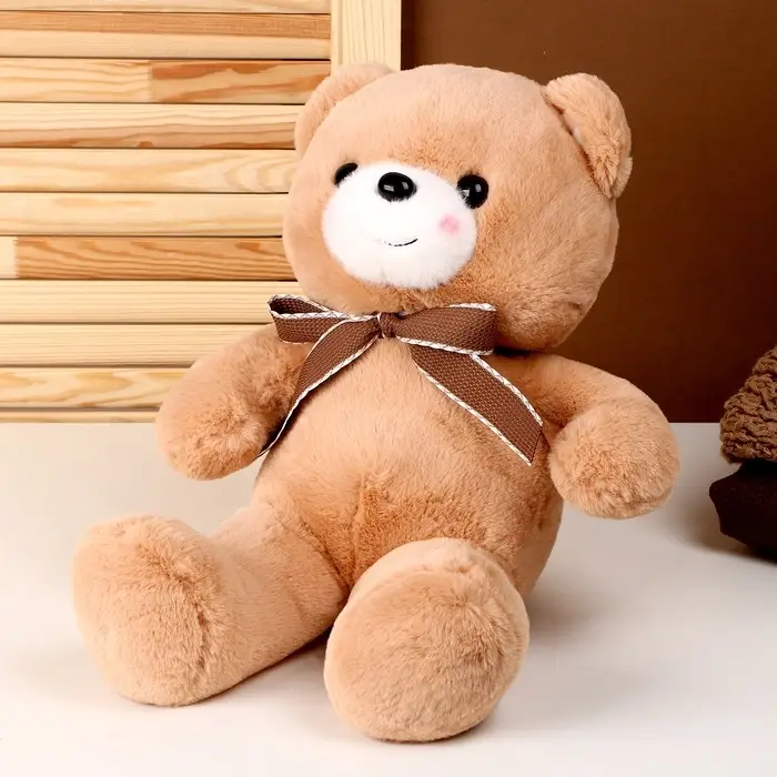 Мягкая игрушка &laquo;Медведь&raquo;, с бантиком, 40 см, коричневая