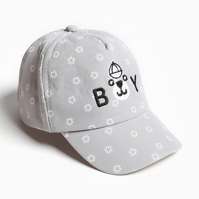 Кепка детская MINAKU Кепка детская MINAKU "Boy" серый, р-р 48-50
