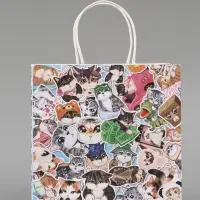 Пакет подарочный &laquo;Котики&raquo;, 22 х 22 х 11 см