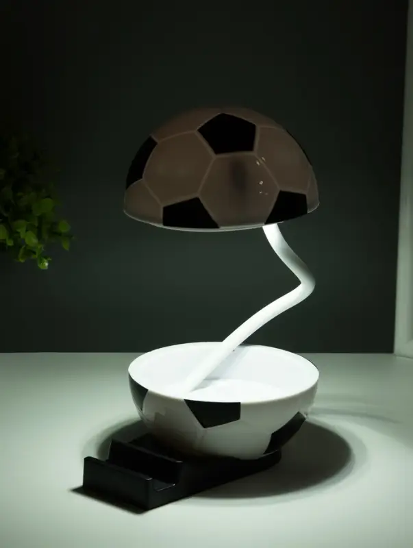 Ночник подставка под телефон "Футбольный мяч" 4хLED 3Вт 5V USB АКБ 2 режима 9,5х12,5х10 см   1091621