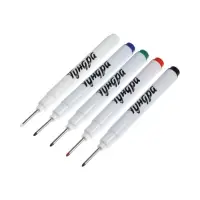 Набор маркеров ТУНДРА, разноцветные, удлиненный наконечник, 1 мм, 5 шт.