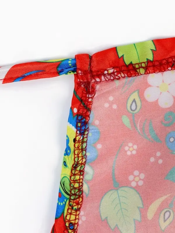 Карнавальный набор "Народная краса" юбка р-р 40-48, воротник, повязка, цвет красный