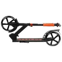 Самокат городской GRAFFITI City 200, складной, колёса PU 200 мм, ABEC 7 Carbon, чёрный