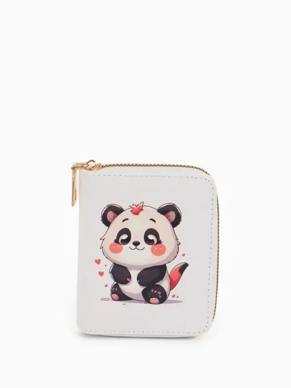 Кошелёк на молнии &laquo;Выбражулька&raquo;, 8.5&times;2.5&times;10.5 см, с принтом, белый