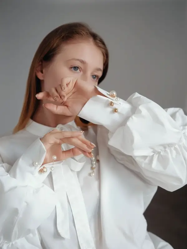 Набор булавок (6 шт.) &laquo;Жемчуг&raquo;, 6.5 см, белый в золоте