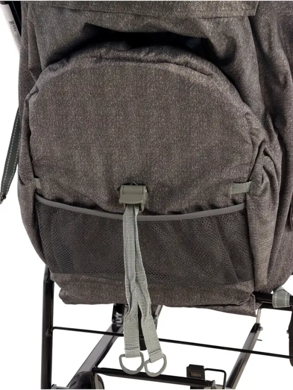 Санки - коляска Nika Kids &laquo;Наши детки 6&raquo;, чехол для ног, муфта, сумка, принт с ламой, серый