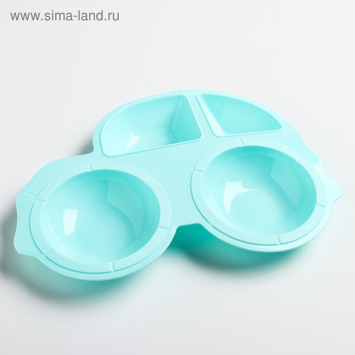 Тарелка Крошка Я в наборе вилка, ложка, цвет МИКС Тарелка Крошка Я в наборе вилка, ложка, цвет МИКС