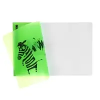 Альбом для рисования Erichkrause Zebra А4, 32 листа, на скобе, Neon зелёный
