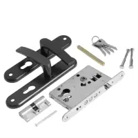 Замок врезной LOCKLAND RD005, с ручкой, B/S 55 мм, 4 ключа, цвет серый Замок врезной LOCKLAND RD005, с ручкой, B/S 55 мм, 4 ключа, цвет серый