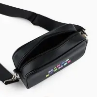 Детская сумка Mikro kosmos, искусственная кожа, черная 18&times;6&times;11 см