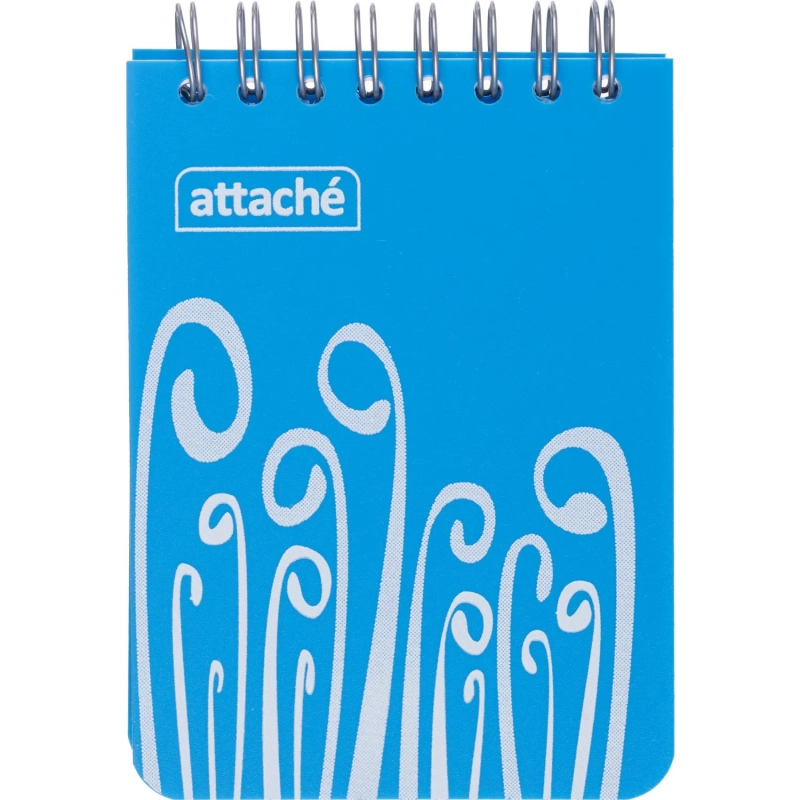 Блокнот А7,пласт обл,80л, ATTACHE FANTASY,голуб