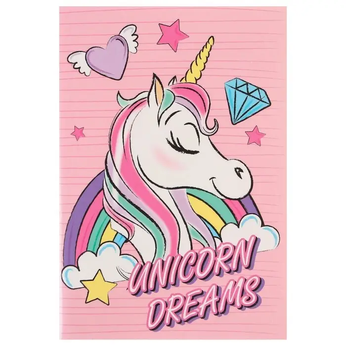 Блокнот А6 32 л на скрепке «Минни Маус», Единорог Блокнот А6 32 л на скрепке «Минни Маус», Единорог