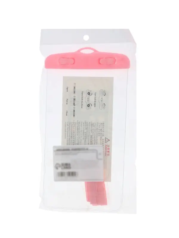 Чехол водонепроницаемый Luazon, для телефонов, размер 20×10.5 см, розовый Чехол водонепроницаемый Luazon, для телефонов, размер 20×10.5 см, розовый