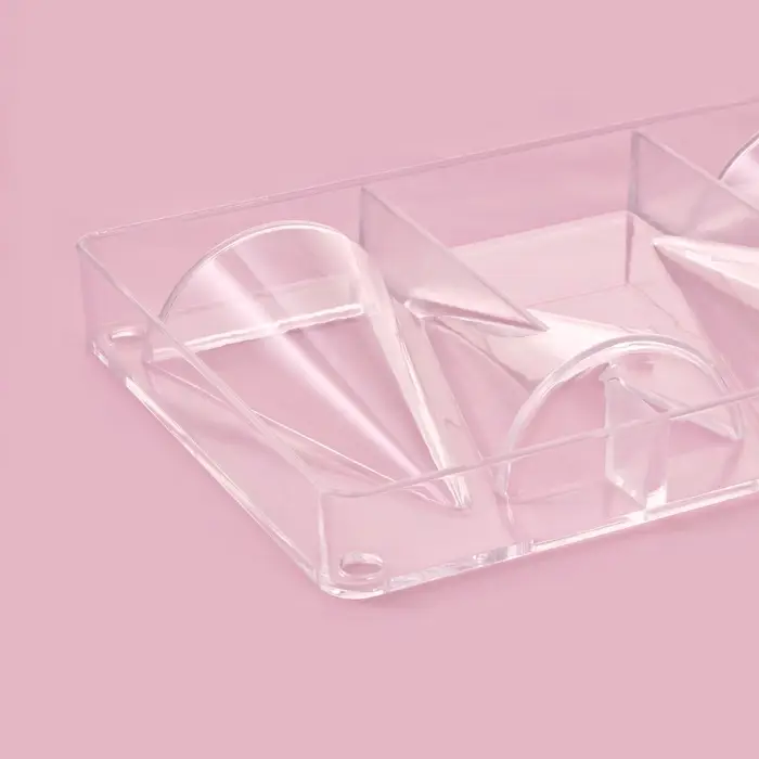 Форма для конфет и шоколада &laquo;Большой конус&raquo;, 20&times;12&times;2.5 см, 4 ячейки 8&times;5&times;2.2 см, пластик, прозрачная