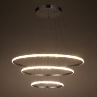 Люстра BayerLux 59914/3 LED 94Вт 4000К серебро 71х71х2-82 см
