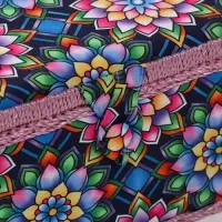 Шкатулка для рукоделия и шитья &laquo;Цветы калейдоскопа&raquo;, хранение ниток, иголок, мелочи, 19&times;26&times;14.5 см