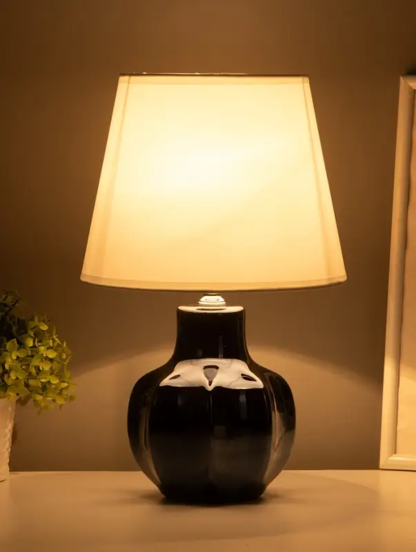 Лампа настольная E27 40Вт "Гранат" тёмный перламутр 20х20х32,5 см