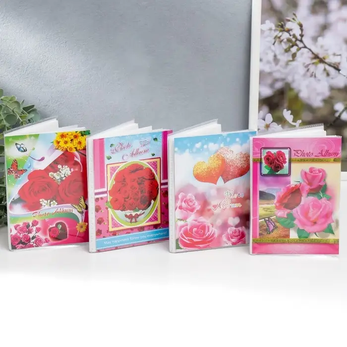Фотоальбом на 36 фото 10×15 см «Цветочный мотив», 15.5×12.5×1 см, МИКС Фотоальбом на 36 фото 10×15 см «Цветочный мотив», 15.5×12.5×1 см, МИКС