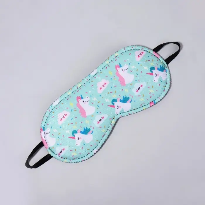 Маска для сна «Единороги», 19.5×8.5 см, резинка одинарная, рисунок МИКС