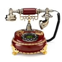 Ретро-телефон &laquo;Бабочка&raquo;, громкая связь, 23&times;26 см, коричневый