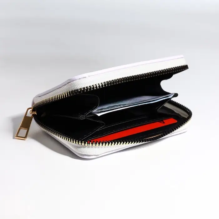 Кошелёк на молнии &laquo;Мишка&raquo;, детский, с принтом, белый