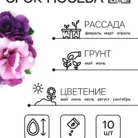 Семена цветов Петуния махровая каскадная &laquo;Блю & Орхид&raquo;, F1, смесь, 5 шт., однолетник, Premium seeds