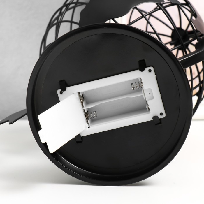 Сувенир металл свет  Сувенир металл свет "Глобус со стрелой" чёрный, LED 32х21х32 см