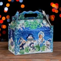 Подарочная новогодняя коробка &laquo;Краски зимы&raquo; 21.2&times;12.3&times;22.6 см