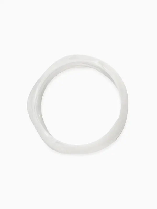 Браслет манжета &laquo;Тренд&raquo;, d=7.5 см, широкий, акрил, белый