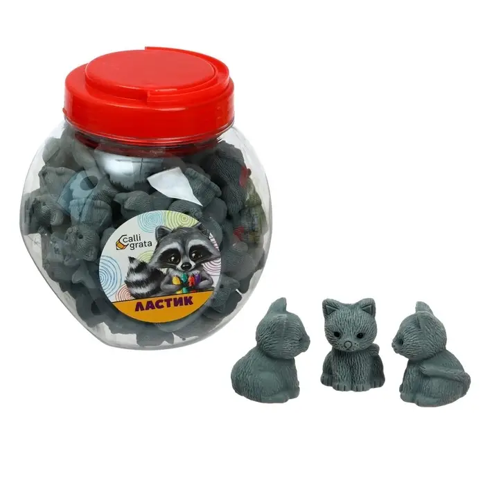 Ластик фигурный &laquo;Котик&raquo; МИКС