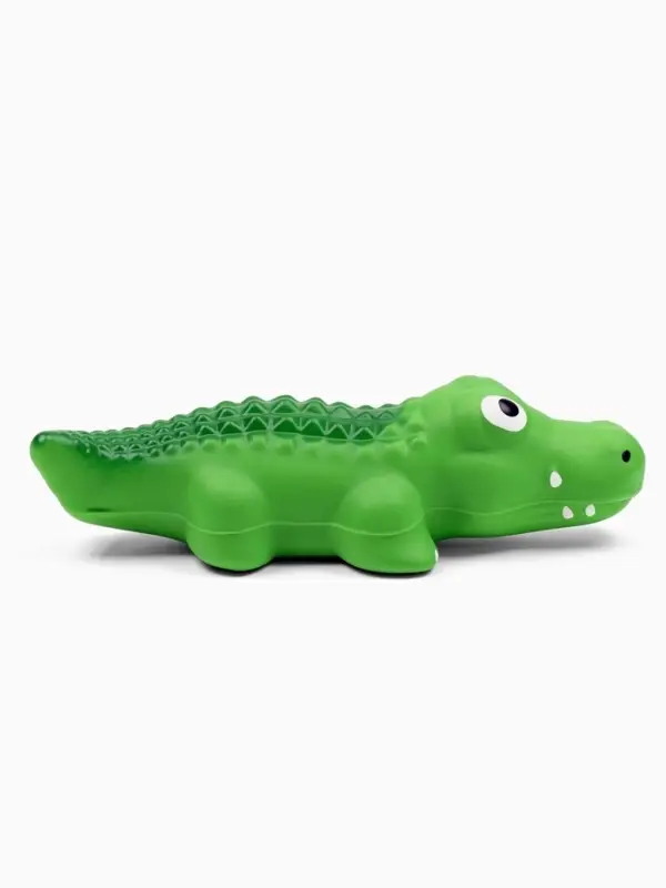 Игрушка пищащая для собак из латекса "Крокодил", 20,5 х 6,5
