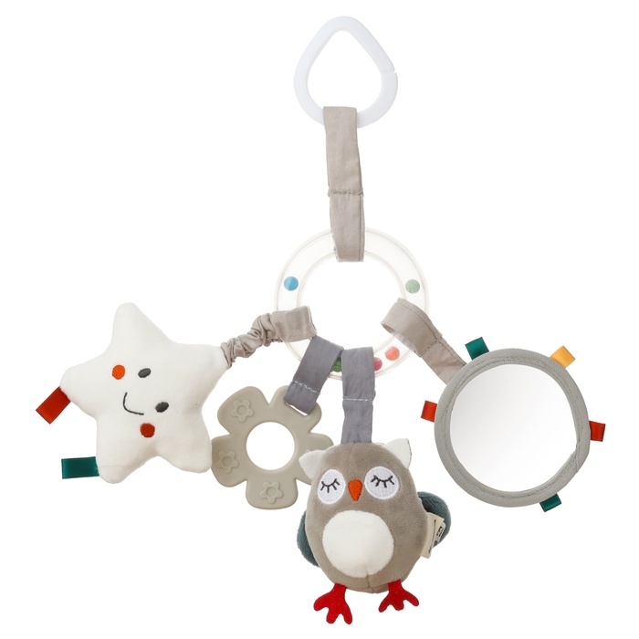 Подвеска - погремушка «Совушка», прорез., пищалка, шуршит, на кроватку, коляску, Крошка Я Подвеска - погремушка «Совушка», прорез., пищалка, шуршит, на кроватку, коляску, Крошка Я