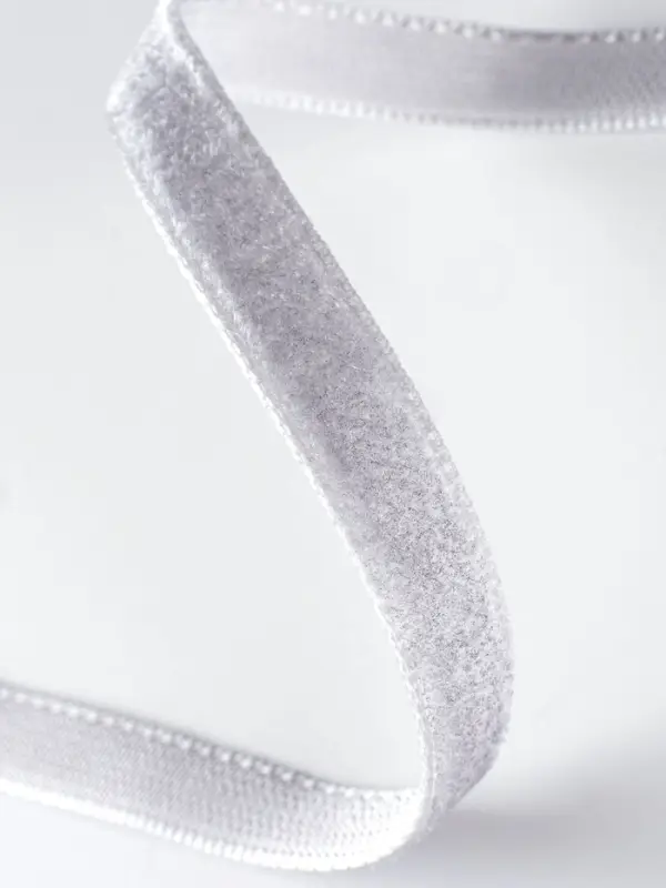 Лента бархатная, 6 мм, 18&plusmn;1 м, серая №184