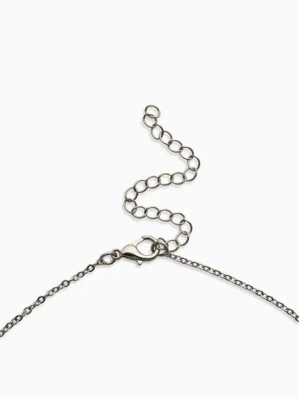 Кулон на цепочке &laquo;Черешня&raquo;, 40 см, бордово-зелёный в серебре