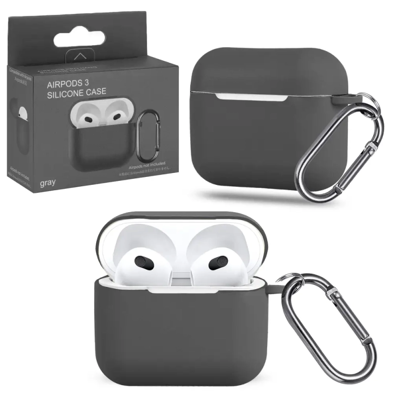 Чехол APods 3 с карабином №13 gray Чехол APods 3 с карабином №13 gray