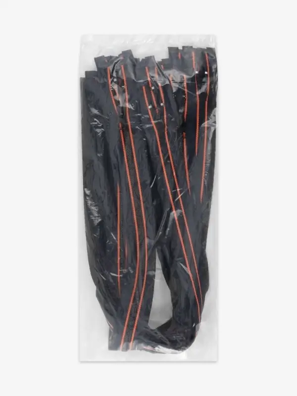 Молния &laquo;Спираль&raquo;, №5, разъёмная, замок автомат, 60 см, оранжевая, тёмно-синяя