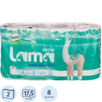 Бумага туалетная 2сл бел цел 17,5м 8рул/уп_СПБКРДЧЛБ