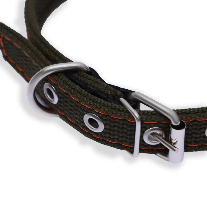Ошейник брезентовый двухслойный, безразмерный, 50&times;2 см, ОШ 22-45 см