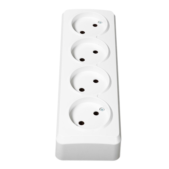 Розетка Smartbuy  Розетка Smartbuy "Юпитер", 10 А, четырехместная, открытая, без з/к, белая