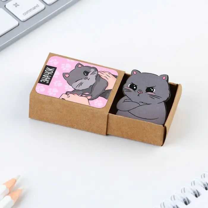 Значок деревянный &laquo;Котик&raquo;, 3.2&times;4 см