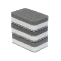 Набор губок 3 шт., тм VETTA, трехслойные, 10,5х6,5х3,3 см, поролон, полиуретан