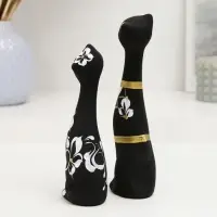 Набор фигурок керамика &laquo;Love Коты&raquo;, 2 шт., чёрные, 4&times;5&times;17.5 см