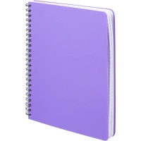 Бизнес-тетрадь А5,96л,кл,спир,пласт,тон.бл. Attache Bright colours Сиренев
