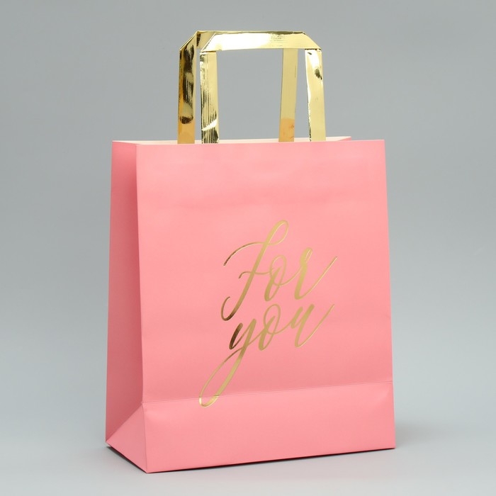 Пакет подарочный, упаковка, «Для тебя», ML 23 х 27 х 11.5 см Пакет подарочный, упаковка, «Для тебя», ML 23 х 27 х 11.5 см