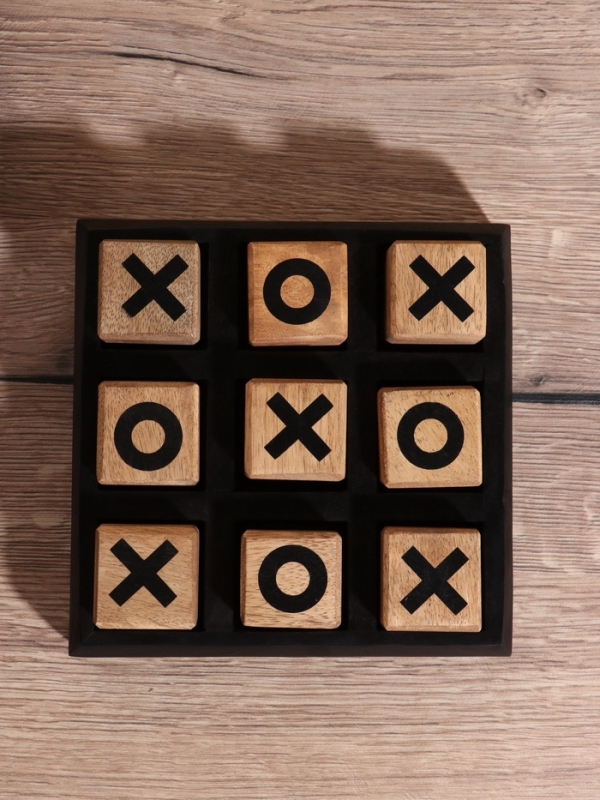 Настольная игра  Настольная игра "Крестики-нолики" 16.5х16.5 см, манговое дерево