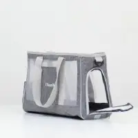 Сумка-переноска для животных, 24&times;25&times;41 см, с раздвижным окном, серая