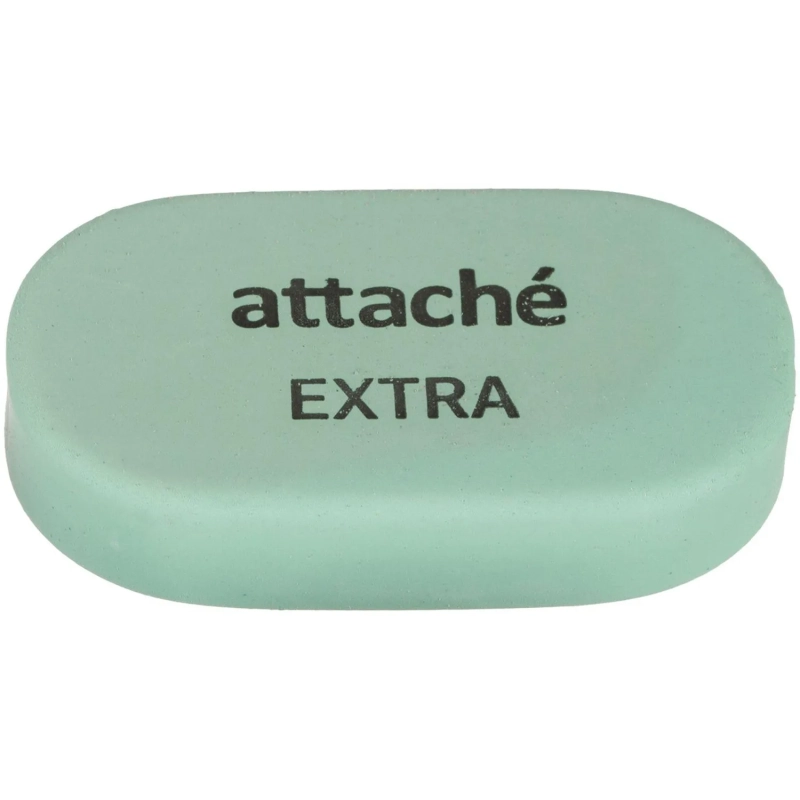 Ластик овальный Attache Extra, нат.каучук, 45x28x10мм, пастельн.ассорти