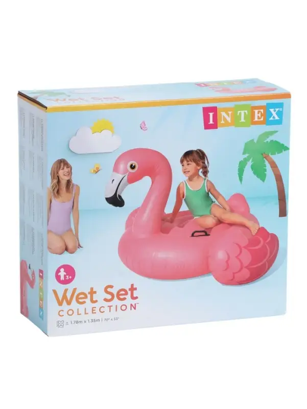 Игрушка для плавания &laquo;Розовый фламинго&raquo;, 147&times;140&times;94 см, 57558NP INTEX